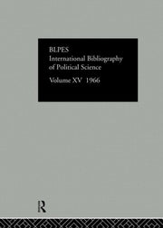 Intl Biblio Pol Sc 1966 Vol 15 By International Commit
