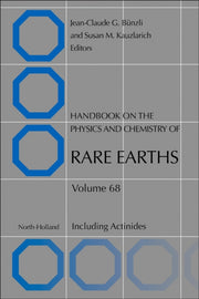 Handbook On The Physics & Chemistry Of R By Bunzli, Jean-claude
