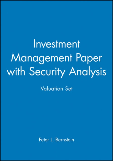 Investment Management Security Analysi By Bernstein
