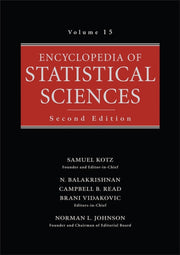 Encyclopedia Of Statistical Sciences V1