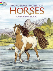 Wonderful World Of Horses Coloring Book By Green, John