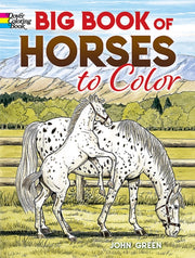 Big Book Of Horses To Color By Green, John