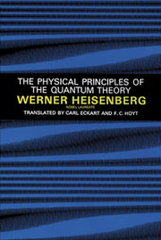 Physical Principles Of The Quantum Theor By Heisenberg, Werner