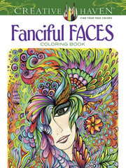 Fanciful Faces Colouring Book