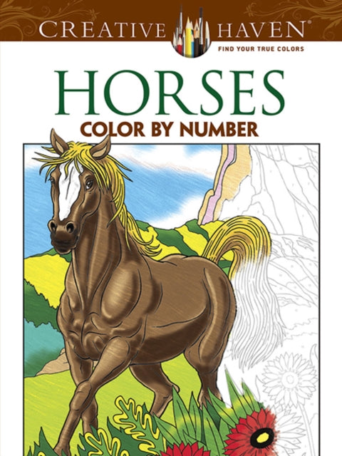 Creative Haven Horses Color By Number Co