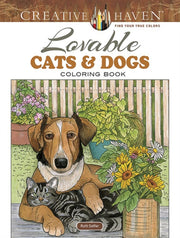 Creative Haven Lovable Cats & Dogs Color