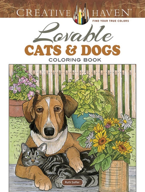 Creative Haven Lovable Cats & Dogs Color