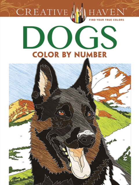Creative Haven Dogs Color By Number Colo