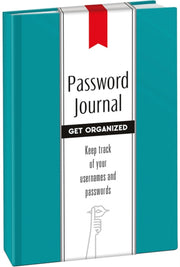 Password Journal Caribbean Blue