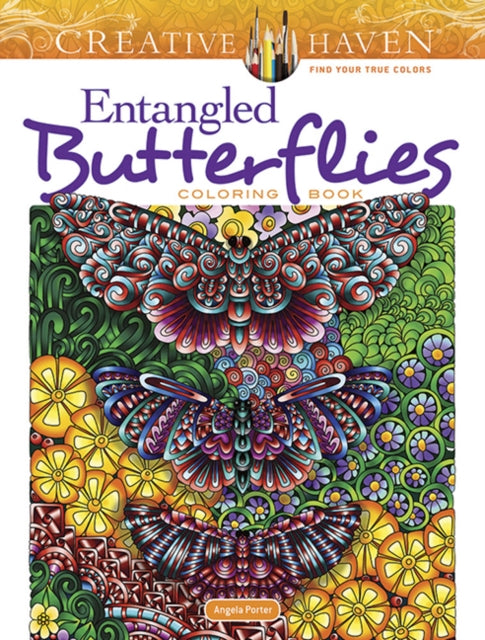 Entangled Butterflies Coloring Book