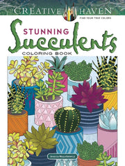 Stunning Succulents Coloring Book