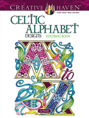 Celtic Alphabet Design Coloring Book