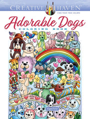 Creative Haven Adorable Dogs Coluring Bk