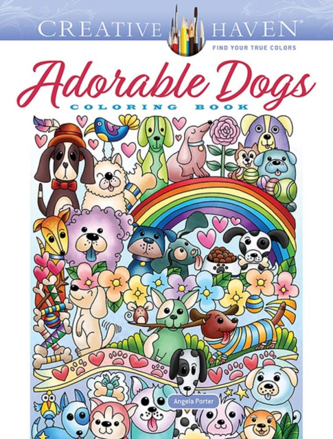 Creative Haven Adorable Dogs Coluring Bk