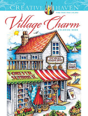 Creative Haven Village Charm Coloring Bk