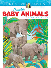 Creative Haven/baby Animals Colouring Bk By Noble, Marty