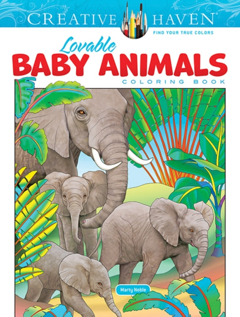 Creative Haven/baby Animals Colouring Bk By Noble, Marty