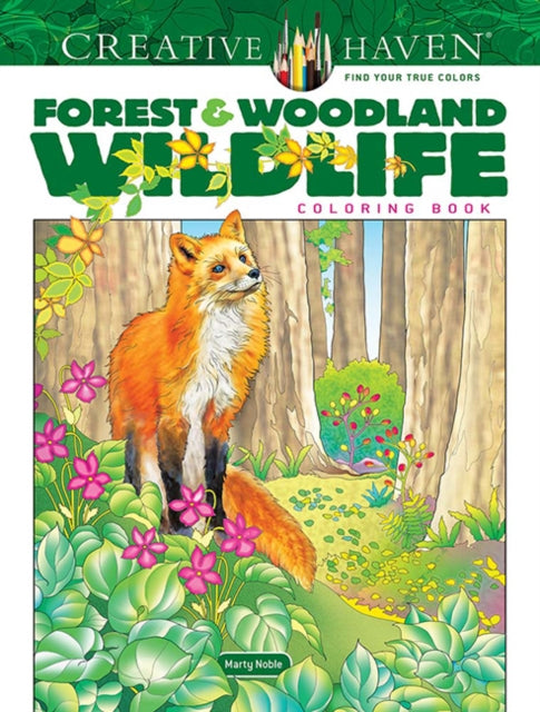 Forest & Woodland Wildlife Colouring Bk By Noble, Marty