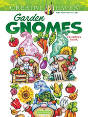 Creative Haven Garden Gnomes Coloring Bk