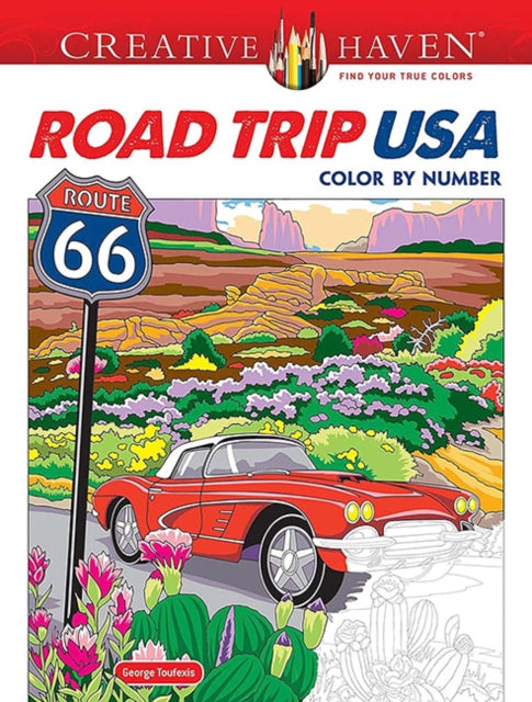 Creative Haven Road Trip Usa Color By Nu
