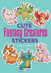 Cute Fantasy Creatures Stickers By Jemaica Cloud