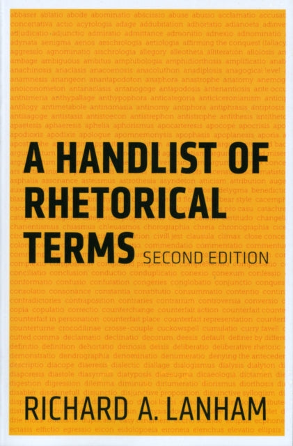 Handlist Of Rhetorical Terms A