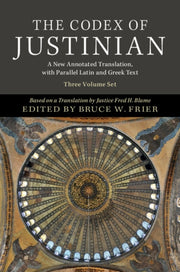 Codex Of Justinian 3 Volume Hardback Set