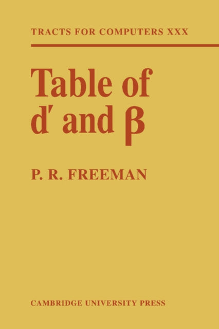 Table Of D' And