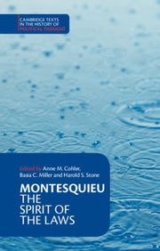 Spirit Of The Laws By Montesquieu, Charles