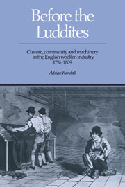 Before The Luddites: Custom, Community A