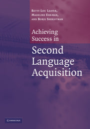 Achiev Success Second Lang Acquisit By Leaver  Betty Lou