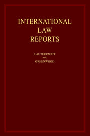 International Law Reports