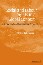 Social And Labour Rights In A Global Co By Edited By Bob Hepple