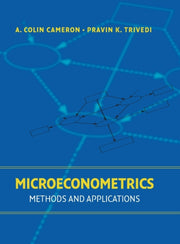Microeconometrics By Cameron, A. Colin (u
