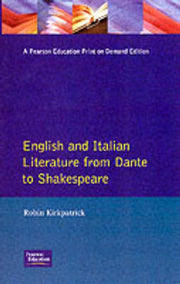 English And Italian Literature From Dant By Kirkpatrick, Robin