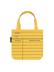 Library Card Yellow Kids Tote Bag By Out Of Print