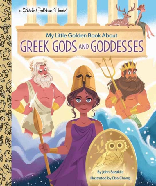 My Little Golden Book About Greek Gods & By Sazaklis, John