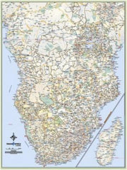 Africa South Wall Map Laminated 14m