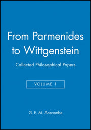 From Parmenides To Wittgenstein Volume