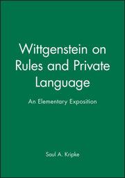 Wittgenstein On Rules & Private Language