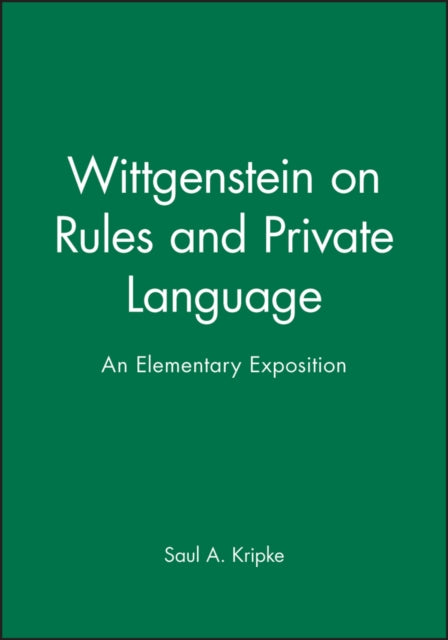 Wittgenstein On Rules & Private Language