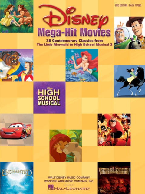 Disney Mega Hit Movies Easy Piano