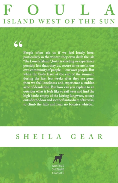 Foula: Island West Of The Sun By Gear, Sheila