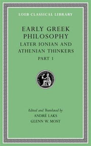 Early Greek Philosophy Volume Vi