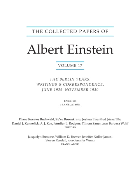 Collected Papers Of Albert Einstein