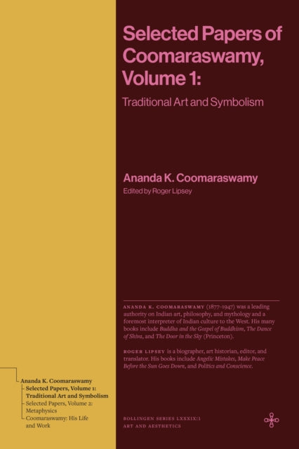Selected Papers Of Coomaraswamy Volume1