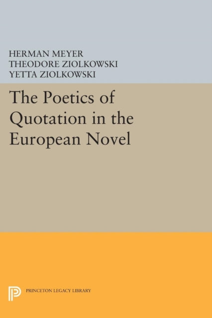 The Poetics Of Quotation In The Europea