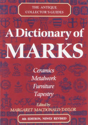 Dictionary Of Marks By Macdonald-taylor, Ma
