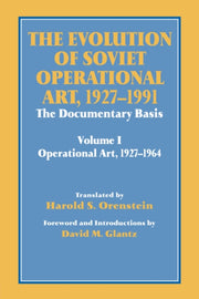 The Evolution Of Soviet Operational Art,