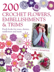 200 Crochet Flowers Embellishments/trims